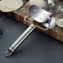 Multifunctional Easy and Fast Stainless Steel Puri cutter roller Machine with Handle for Home Baking Tools for Women, Dough Circle Roller Cutter for Kitchen (1 pc) - Justgrabit Inc.