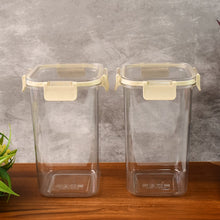 Apex Press N’ Lock Airtight Kitchen Storage Container Set (2Pc/1400ml) Approx - justgrabit.in | Just Grab It
