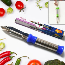 Stainless Steel 2 - in - 1 Vegetable Peeler - Multifunctional Grater with Hanging Ring (1 pc) - Justgrabit Inc.