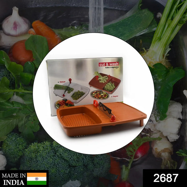 Cut & Wash Box & Tray – Versatile Kitchen Tool for Fruits & Vegetables - Justgrabit Inc.
