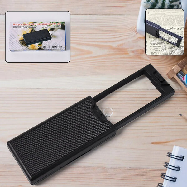 Multipurpose Extendable Magnifier with LED Magnifier (1 Pc) - Justgrabit Inc.