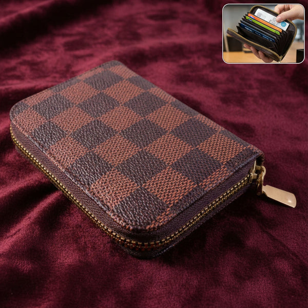 Zip Card Holder Wallet – Multi Card Organizer Case (1 Pc) - justgrabit.in | Just Grab It