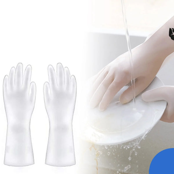Cleaning Gloves Hand Gloves for Kitchen Household (1 Pair) - justgrabit.in | Just Grab It
