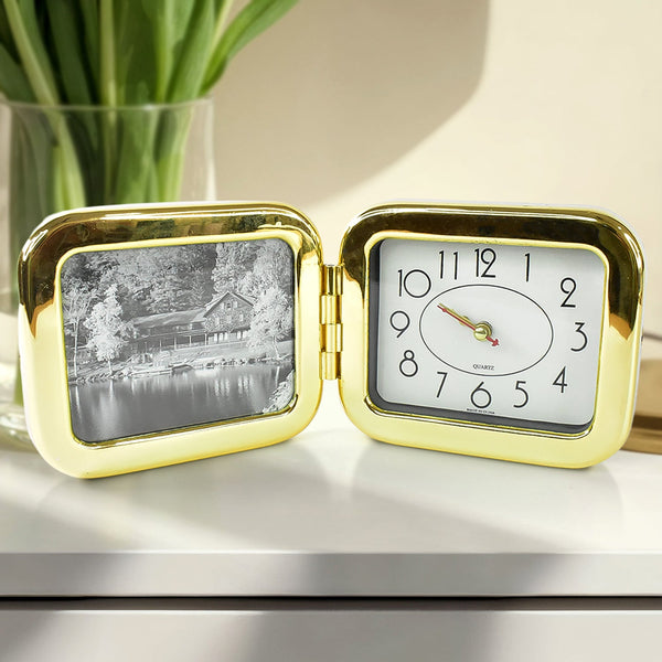 Portable Foldable Desk Clock – Space - Saving and Stylish (1 Pc) - justgrabit.in | Just Grab It