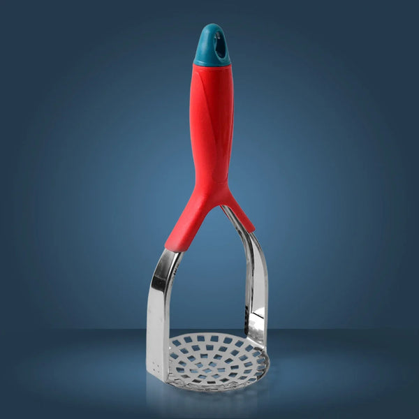 Supermom Kitchen Food Masher | Heavy Duty Masher for Fruits, Veggies & Potatoes | Soft Grip Handle (1 Pc) - Justgrabit Inc.