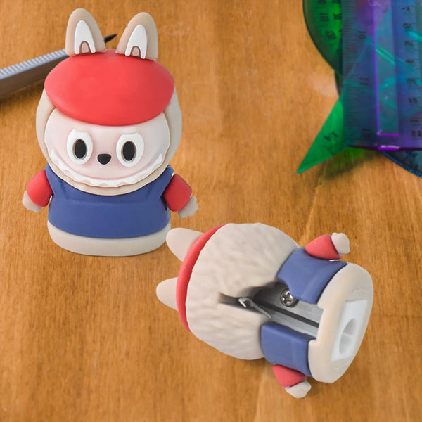 Cartoon - Shaped Pencil Sharpener with Built - In Eraser - Fun & Practical Stationery (1 Pc /Mix Design) - Justgrabit Inc.