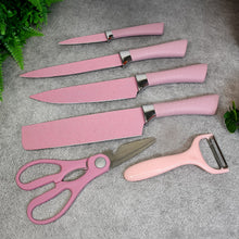 Stainless Steel Non Stick Ceramic Coating 6 Pcs Chef Kitchen Knife Set - justgrabit.in | Just Grab It