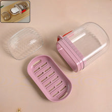 Multipurpose Plastic Soap Dish with Transparent Dust - Proof Lid, Sabudani (1 Pc) - Justgrabit Inc.