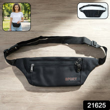 Classic Black Sports Waist Bag (1 Pc) - justgrabit.in | Just Grab It