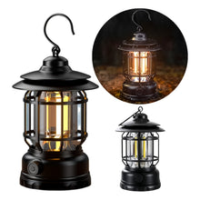 LED Camping Lante Light Retro Style Lighting Battery Type - c Rechargeable (1 Pc) - justgrabit.in | Just Grab It