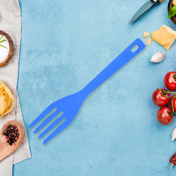 BENDABLE KIDS SILICONE HANDLE FORK | CHILDREN PLASTIC BABY FORK ( 1pc ) - justgrabit.in | Just Grab It