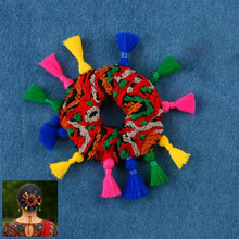 Traditional Multicolor Navratri Hair Bun (1 Pc) - justgrabit.in | Just Grab It