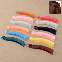 Multicolor Plastic Banana Hair Clips Set (12 Pc) - justgrabit.in | Just Grab It