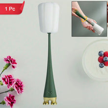 Multifunctional Silicone Bottle Cleaning Foam Brush with Plastic Long Handle (1 Pc) - justgrabit.in | Just Grab It