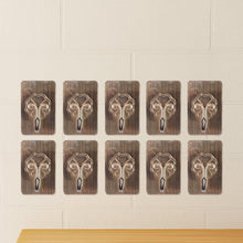 Plastic Adhesive Sticky Waterproof and Oil Proof, Wall Hook (5.5×3.5 Cm & 10 Pc) - justgrabit.in | Just Grab It