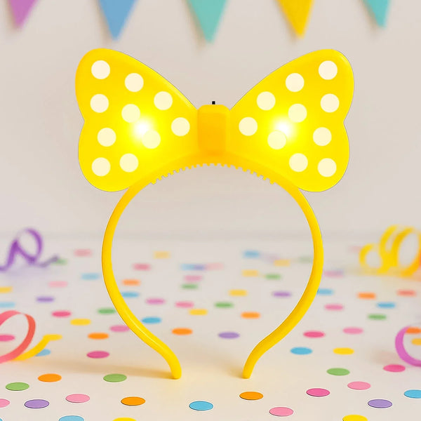 LED Glowing Bow Hairband (1 Pc) - Justgrabit Inc.