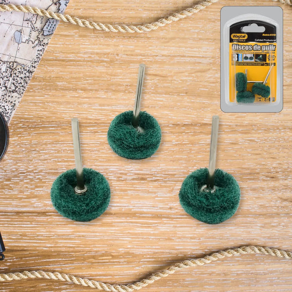 Abrasive Buffing Polishing Wheel Set (3 Pcs) - justgrabit.in | Just Grab It