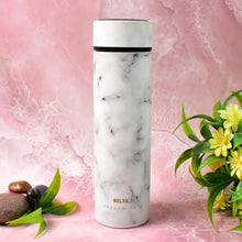 Stainless Steel Temperature Insulated Water Bottle With Marble Pattern (500ml Approx) - Justgrabit Inc.