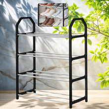 4 Layer Space‑saving Shoes Show Rack Folding Shoe Rack (1 Pc) - Justgrabit Inc.