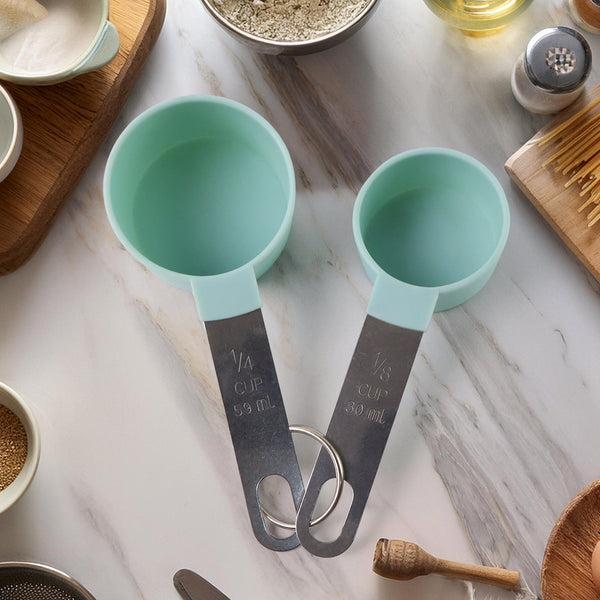 Measuring Cups Set 1/4 Cup (59 ml) & 1/8 Cup (30 ml) (2 Pc) - justgrabit.in | Just Grab It