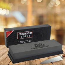 Silicon Carbide German Combination Stone, Dual Sided Stone for Knife and Tools Sharpening with Safety Case - Justgrabit Inc.