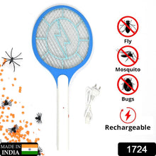Rechargeable Mosquito Killer Racket – Handheld Electric Fly Swatter with Cable (Quality Assured, with cable) - justgrabit.in | Just Grab It
