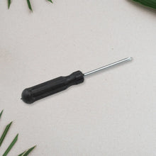 Small Pocket Size Slotted Cross Head Flat Magnetic Screwdriver, Small Slotted Screwdriver Flat Head with Black Handle for Small Appliances (1 Pc) - justgrabit.in | Just Grab It