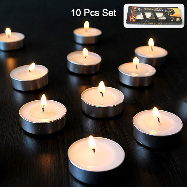 Tealight Candles Set, Smokeless Candles, Diwali (10 Pcs set) - justgrabit.in | Just Grab It