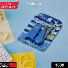 Mickey Mouse Scissors With Cover For Home Use ( Multi Color 1 pcs ) - justgrabit.in | Just Grab It