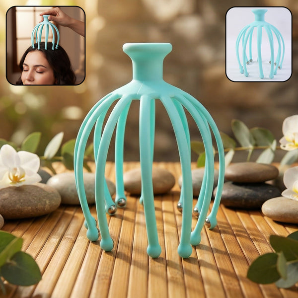Manual Head Scalp Massager for Stress Relief (1 Pc) - justgrabit.in | Just Grab It