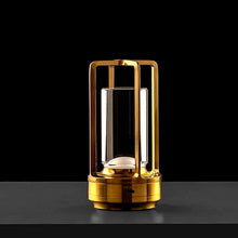 Crystal Lantern Table Lamp Rechargeable Cordless LED Light with 3 Colors 1 Pc - justgrabit.in | Just Grab It