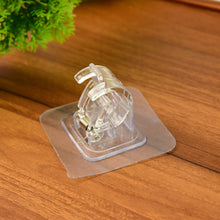 Self - Adhesive Transparent Wall with Spring - Loaded Anti - Slip Clip (1 Pc) - justgrabit.in | Just Grab It