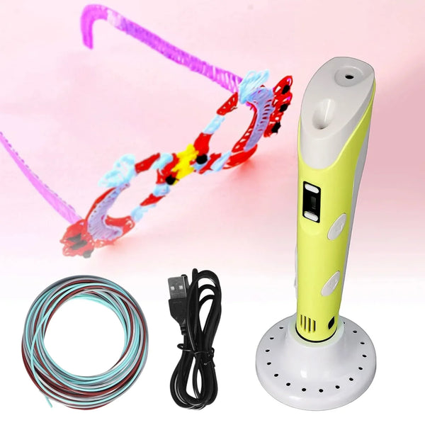 3D Printing Pen Set Easy, Drawing Pen for Kids and Adults (1 Pc) - justgrabit.in | Just Grab It