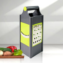 Steel and Plastic 4 in 1 Vegetable & Fruit Slicer Grater / Slicer (1 Pc) - justgrabit.in | Just Grab It