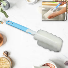 Sponge Cleaning Brush Kitchen Tool Bottle Soft Brush for Dishes| Cleaning Brush Cleaner with Plastic Long Handle, Soft Dish Washing Foam Cleaning Brushes For Cups Mugs Kettles Wine Glasses and Baby Bottles (1 Pc) - Justgrabit Inc.