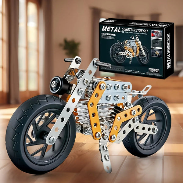 Metal DIY Bike Building Blocks for Kids (bike 162 pc of Bike Tool / 1 Set】 - justgrabit.in | Just Grab It