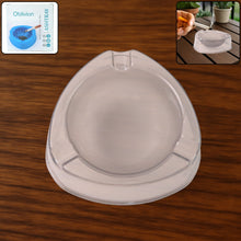 Oblivion Transparent White Ashtray with Cigarette Holder Grooves (1 Pc) - justgrabit.in | Just Grab It