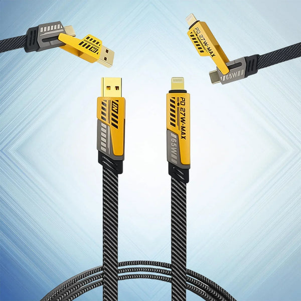 4 in 1 Charging Cable 65W Cable (1 Pc) - justgrabit.in | Just Grab It