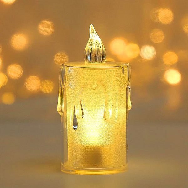 Simple Candles for Home Decoration, Crystal Candle Lights, Diwali - justgrabit.in | Just Grab It