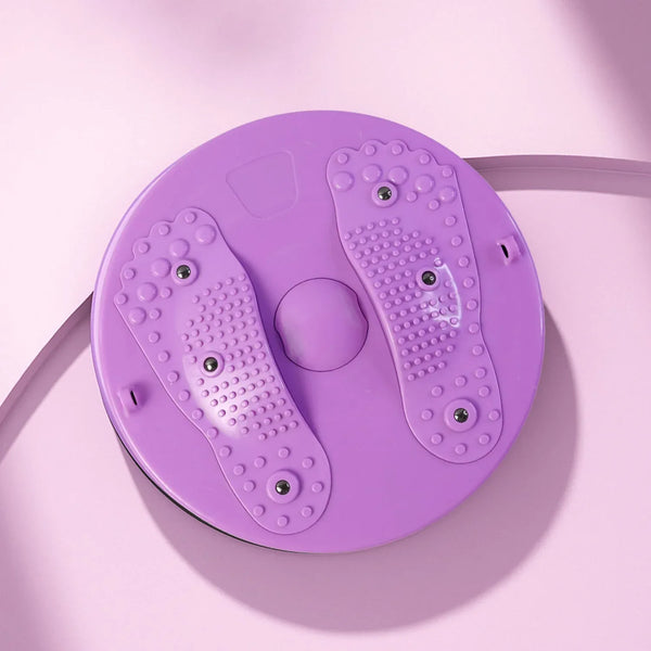 Waist Twisting Disc Portable Magnetic Body Twister Board with Acupressure Massage - justgrabit.in | Just Grab It