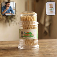 Premium Wooden Toothpick Jar Pack (1 Set) - justgrabit.in | Just Grab It