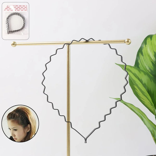 Premium Metal Zigzag Hair Bands for Men & Women (6 Pc) - justgrabit.in | Just Grab It