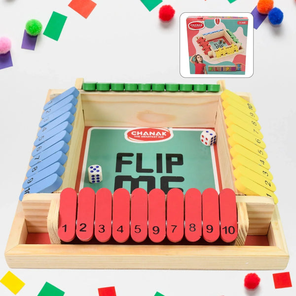 Shut The Box Dice Game, Classic Flip Me Multiplayer Game (1 Set) - justgrabit.in | Just Grab It
