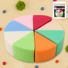 Makeup Sponge Triangle Shaped Mix Colour Cosmetic Puff (8 Pcs Set) - justgrabit.in | Just Grab It