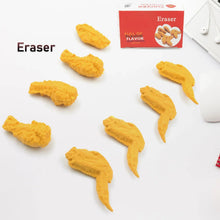 Cute Chicken Wing & Leg Erasers for Kids & Students (8 Pc Set) - Justgrabit Inc.