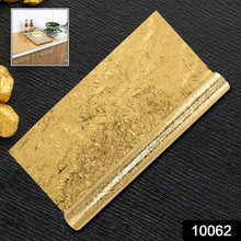 Oil Proof Sticker, Waterproof Self Adhesive Aluminum Foil Wallpaper (60 cm×200 Cm / Golden / 1 Pc) - justgrabit.in | Just Grab It