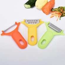 Peeler Slicers Shredders for Fruits and Vegetables, Cutter, Grater Kitchen Helper, Potato Fruits Peeler, Stainless Steel Sharp Blade with Non - Slip Handle (3 Pcs Set) - Justgrabit Inc.