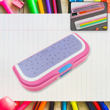 Multipurpose Cartoon Pencil Box – 2 - Compartment Compass Box for Kids (Mix Color 1 Pc) - Justgrabit Inc.