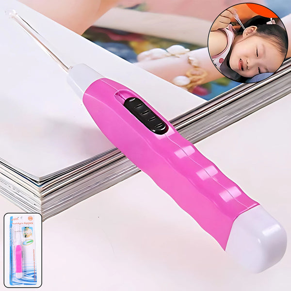 Pink LED Flashlight Earpick with Tweezer (1 Pc) - justgrabit.in | Just Grab It
