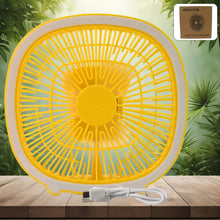USB PORTABLE MINI DESK FAN WITH LIGHT (1 PC) - justgrabit.in | Just Grab It